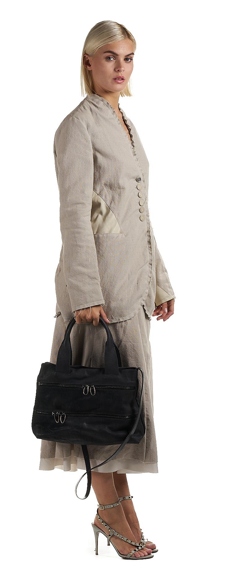 daniele basta leather and silver bags - WEARING
